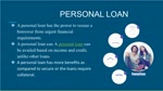 5 thing for personal loan