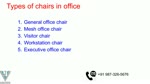 Buy the best variety of office chairs from Vj Interior