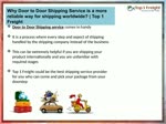 Door to Door Shipping Service: People?s First Choice for Door to Door Shipping Service