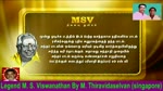 Legend M. S. Viswanathan By M. Thiravidaselvan (singapore) Vol 220