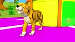 Children's Amusement Park Rides for Funny Barn and Zoo Animals - Forest Animals for Kids