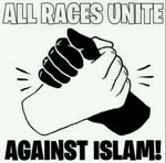 Black and white unite against islam