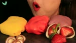 ASMR Mangocrepecake Maltesers,strawberry mochi Mukbang(eating sounds)[ASMR Quiz3-2]
