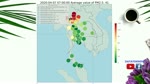 Thailand Map PM2.5 in collecting location - newest edition (April to March 2020)