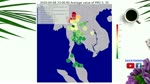 Thailand Map PM2.5 in collecting location - (April to March 2020) - version day and night
