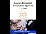 Leading Restaurant Recruitment Agencies London