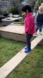 2020 10 Shivani walking on a plank