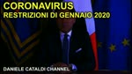 Coronavirus - Restrizioni di Gennaio 2020
