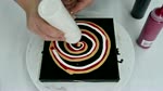 How to paint a FLOWER WITHOUT A BRUSH ~ Acrylic pour painting ~ Painting tutorial