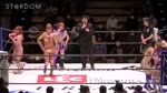Cosmic Angels (Mina Shirakawa, Tam Nakano & Unagi Sayaka) (c) vs. Queen's Quest (AZM, Momo Watanabe & Saya Kamitani)