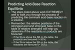 Chem 30 D.07 Bronsted-Lowry Acid-Base Equilibrium Reactions