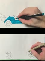 Drawing with shapes: F1 car