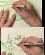 Drawing with shapes: An airplane 