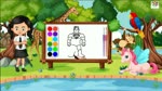 Super Man Drawing, painting and coloring for kids & Toddlers Drawing Basics | creativejoykids