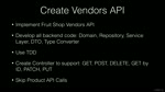 20. Assignment Create Vendors API