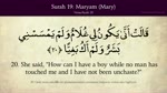Quran_ 19. Surat Maryam (Mary)_ Arabic and English translation HD