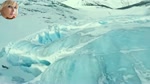snowmobile riding and ice glacier very cool