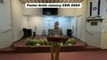 Pastor Arnie January 28th 2024