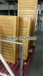 Prepare shutters for packaging and delivery