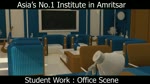 3D Office Scene by Abhishek during 3D Animation Course in XL Multimedia Institute .
