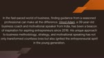 Vinod Adani: Inspiring the Next Generation of Entrepreneurs 